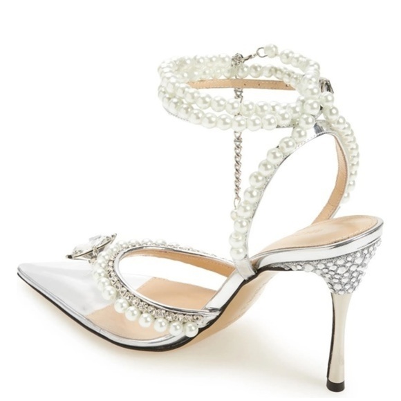 New Mach & Mach‎ Diamond of Elizabeth Imitation Pearl pointed toe pump size 36EU - Picture 2 of 15